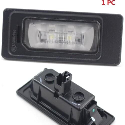 1Pc No Error LED Led Rear License Plate Light Suitable For Audi New Style #4g0943021 Car Styling Lamps auto accessories