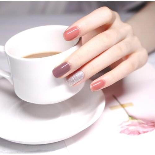 20Pcs/Set Red bean Latte Nail sticker Full waterproof Non-toxic Nail Art Water Decals Nails Transfer Stickers Decoration Tools