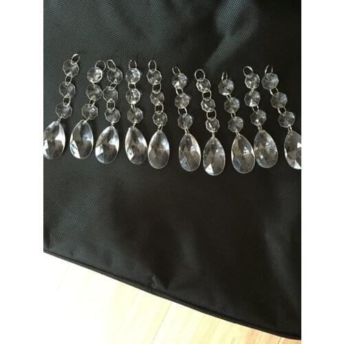 20pcs/lots good quality wedding centerpiece tree lighting acrylic crystal bead hanging garland prism with pendant