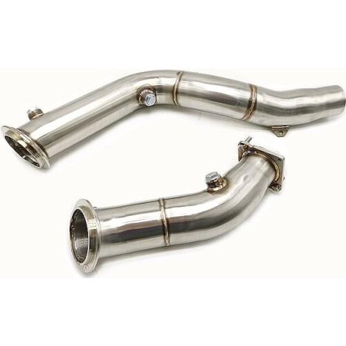 3" SS Downpipe for BM*W 15-20 M3 Base Sedan 4D F80 M4 F82 F83 S55 L6 3.0T