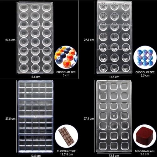 3D Lotus Shape Polycarbonate Chocolate Mold, kitche bakeware candy mold Cake Candy PC Chocolate Mould Baking Pastry Tools