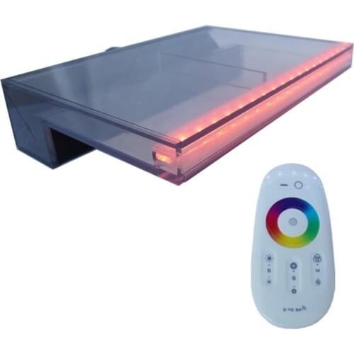 600mm acrylic waterfalls sheer descent with led bar for swimming pool outdoor garden accessories