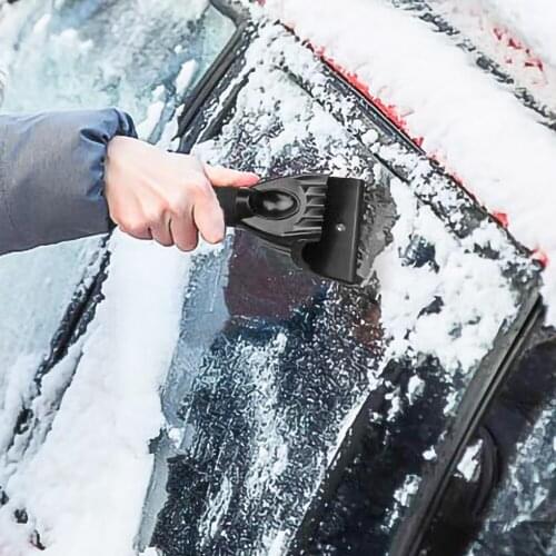Car Windshield Ice Scraper Snow Shovel Brush with Warm Gloves Snow Removal Tools for Car Deicer Deicing Cleaning Scraping Tool
