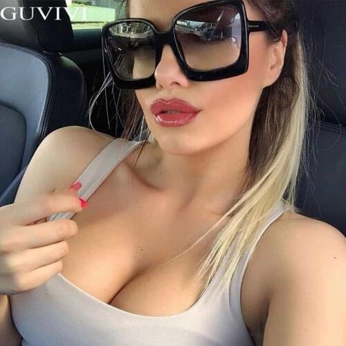 2020 Oversized Sunglasses Women Vintage Sun Glasses Women/Men Luxury Square Sunglasses Women Mirror Oculos De Sol Feminino