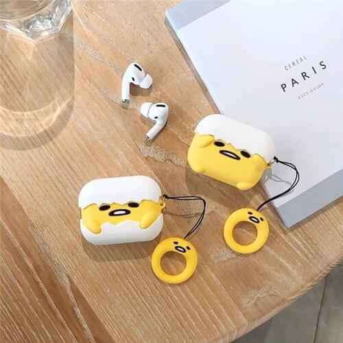 For Airpods Pro Case 3D Cartoon Egg Shell Case for Airpods 1/2 Shockproof Silicone Earphone Protective Cover for Airpod Pro Case