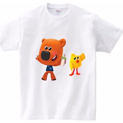 Baby Boy T Shirts For Children Clothing 2020 Summer top Clothes Girls Short Sleeve be be Bears Print 100% Cotton Kids clothes