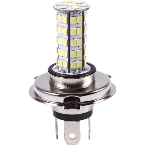 H4 3528 68-SMD LED 6500K 310-Lumen White Fog Light Bulb Headlight Car DC 12V