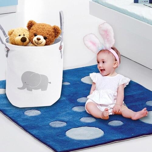 Dirty Laundry Basket Kids Toys Holder Bucket Organizer Foldable Laundry Basket Clothes Sundries Storage Barrel For Bathroom