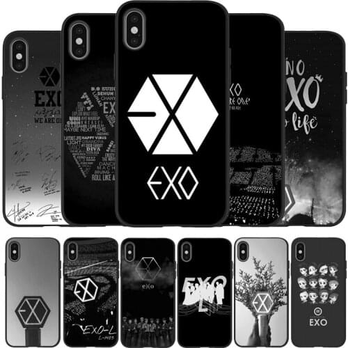 Kpop EXO Lucky one Black TPU Silicone Soft Phone Case For iPhone 11 12 Pro X XR XS MAX 5 6 7 8 Plus SE 2020