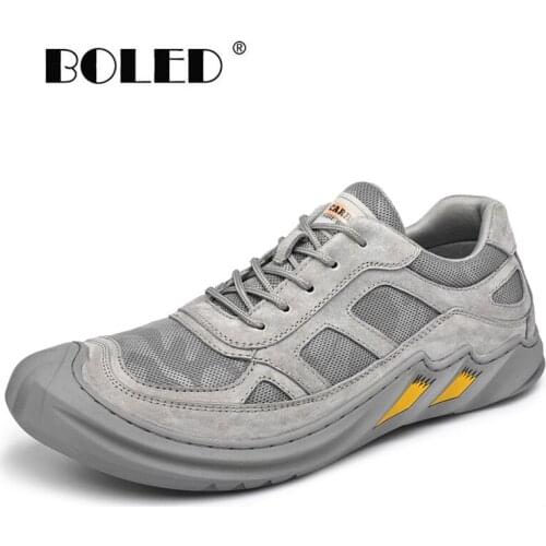 New Spring Men Shoes Lace Up Outdoor Man Casual Shoes Sneakers Quality Suede Leather Men Flats Shoes Moccasins Zapatos Hombre