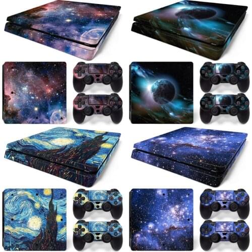 Sky design For PS4 slim Console and Controllers stickers For ps4 slim skin sticker for ps4 slim vinyl sticker