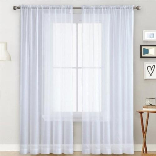 Solid Color Curtain Modern Minimalist Living Room Bedroom Terylene Screen Home Curtains Window Decorations Home Textile
