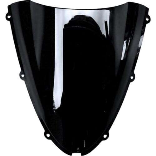 Clear Black Motorcycle Windshield Windscreen Fit For KAWASAKI Ninja ZX1000 ZX10R ZX10RR 2006 2007