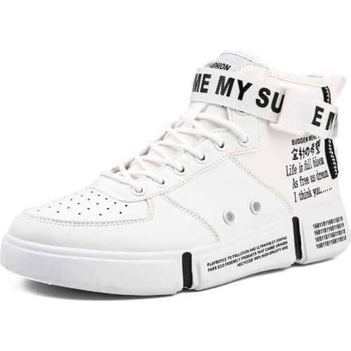 Size 39-46 Mens Casual Skateboarding Shoes High Top Sneakers Sports Shoes Breathable Walking Shoes Street Shoes Chaussure Homme