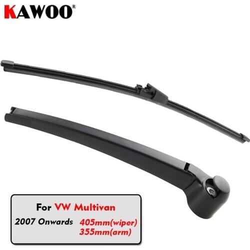 KAWOO Car Rear Wiper Blade Blades Back Window Wipers Arm For Volkswagen Multivan Hatchback 2007 - 2013 405mm Windscreen Wiper