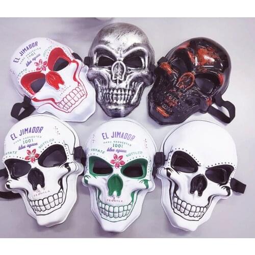 Horror Killer Skull Mask Cosplay Scary Skeleton Masks Helmet Halloween Party Costume Props horror holiday mask ghost skull mask