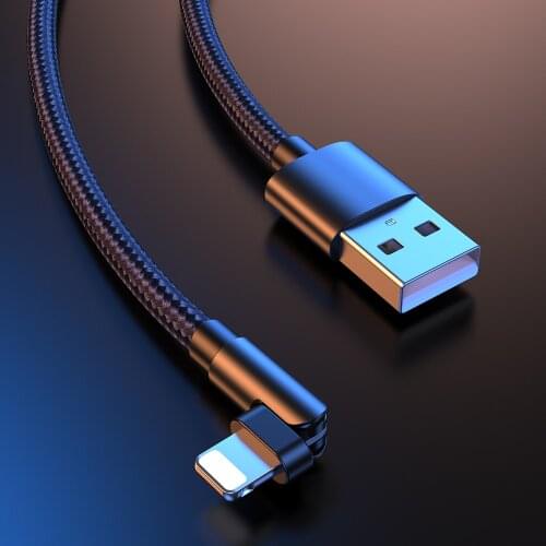180° Rotating USB Cable For iPhone 12 11 Pro Max X XR 6 SE 6S 7 8 Plus iPad Long 1m 2m Fast Charger Data Cord Mobile Phone Wire