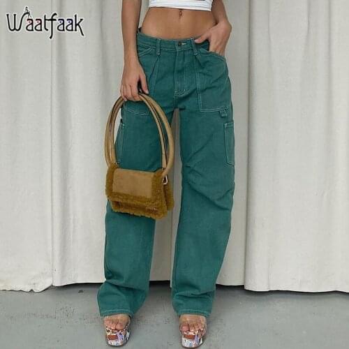 Waatfaak Womens High Jeans