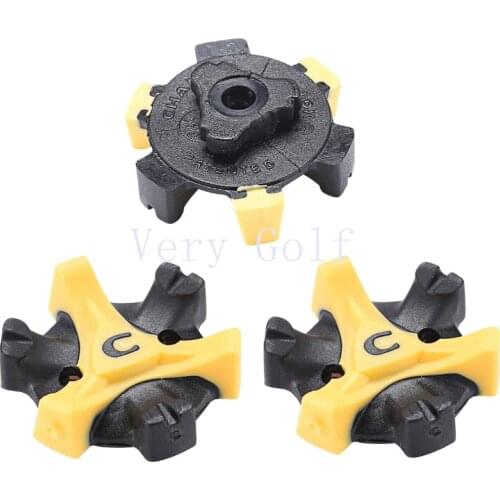 28pcs/lot STINGER Q-LOK/Q-FIT GOLF SPIKES Black Yellow Golf Shoes Spike