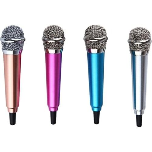 3.5mm Mic KTV Karaoke Mini Microphone For Cell Phone Stereo Studio Laptop PC Desktop Accessories Portable Microphone