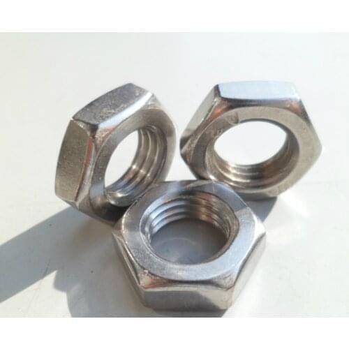 4pcs fine pitch nut muff 304 stainless steel thin thread nuts hexagon muff hex sleeve hexagonal sleeves M19 M20 M21 M22