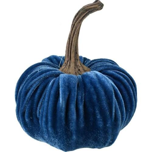1 Pc Handmade Velvet Pumpkins Decor Super Soft Stuffed Pumpkin With Exquisite Artificial Pumpkin Foam Simulated Cute Pumpkins