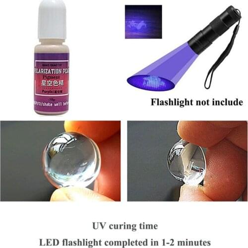 10g DIY Fishing Bait quick drying glue fly chemical UV clear Finish glue combo thin thick instant cure super clear UV glue New