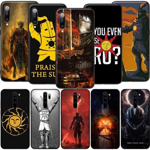 GX184 Praise the Sun Dark Souls Case for Xiaomi Note 10 8Lite CC9 9 9T 10T A1 A2 A3 5X 6X F1 Poco F2 X3 NFC M3 Pro Lite
