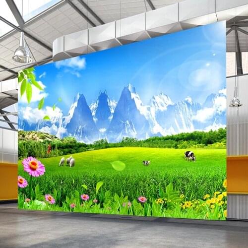 Photo Wallpapers Beautiful Grassland Flowers Modern Large Mural Living Room TV Background Wall Sticker Home Decor Wall Covering