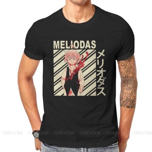 Seven Deadly Sin Anime Mens TShirt Meliodas Vintage Fashion T Shirt Original Sweatshirts Hipster