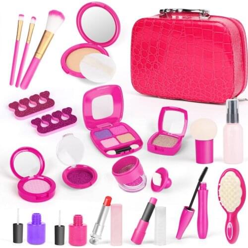 Girls Makeup Set DIY Pretend Play Make Up Toy Set Simulation Cosmetics Play House Handbag Educational Toys Gifts For Girls