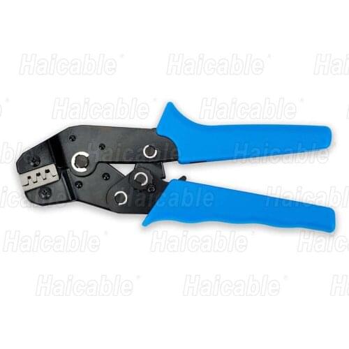 Haicable Pin Crimping Tool 2.54mm 3.96mm 28-18awg 0.1-1.0mm2 for Dupont Terminals with Wire-electrode Cutting Die Sets
