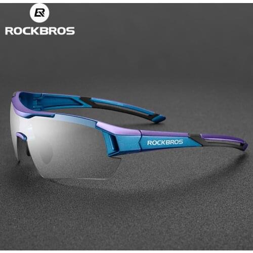 ROCKBROS Photochromic Cycling Glasses Bike Bicycle Glasses Sports Mens Sunglasses MTB Road Cycling Eyewear Protection Goggles