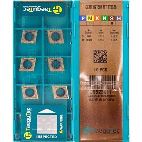 Original CCMT09T304-MT TT5080 Carbide Inserts Milling Insert Lathe CNC Tools For Turning Insert