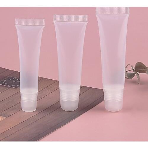 10 15ml Empty Soft Lipgloss Bottle Refillable Lip Gloss Tubes Bottle DIY Llip Balm Containers Cosmetic Lipgloss Tube Containers