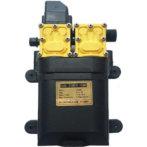 12v DC 130PSI 10-12Lmin Water Pump Agricultural Electric Dual power pump Micro High Pressure Diaphragm Water Sprayer Car Wash