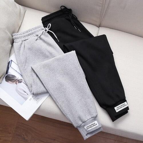 Sweatpants women 2020 loose pants women fleece wineter warm pant casual Cotton pocket elastic waist dropshipping WBX9913