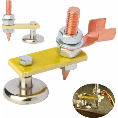 Welding Magnet Head Sheet Metal Repair Machine Ground Clamp Stable Strong Magnetic Large Suction Force 3KG Support Clamp Holder