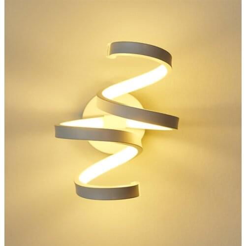 Led light Wall Lamps For Home Living Room Bedside Bedroom Dinning room Corridor Indoor Wall Sconce Lighting LED Spiral Light