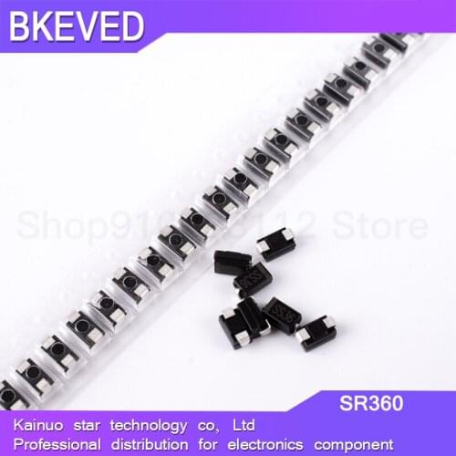 100PCS SS36 30V 60A SMD SR360 DO-214AB diode SMA SK36