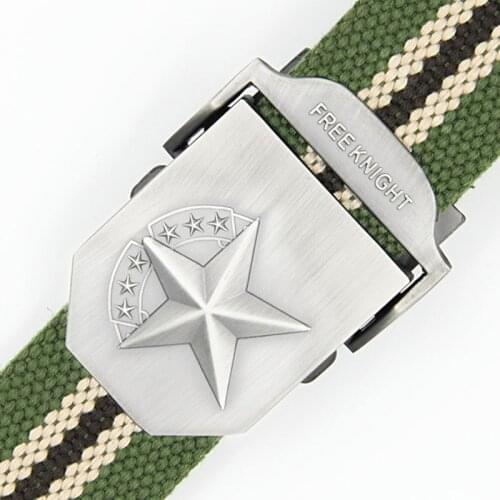 110/120/140cm New Canvas Belt Men Women Alloy Buckle High Quality Thicker Casual Belt Weave Belt AE103