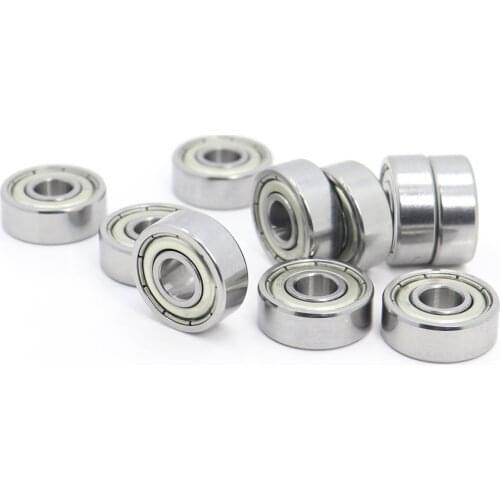 1603ZZ ABEC-1 (10PCS) 5/16"x7/8"x9/32" inch Miniature Ball Bearings 7.938mm x 22.225mm x 7.144mm 1603Z