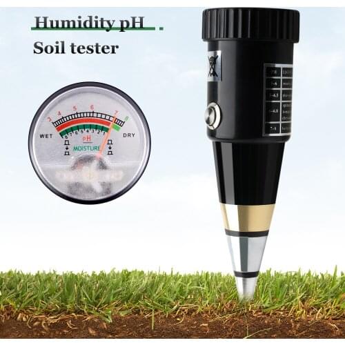2 in 1 Soil Moisture & PH Meter Humidity Water Analyzer for Garden Plant Flower PH Sensor Monitor Multifunctional Pointer Type