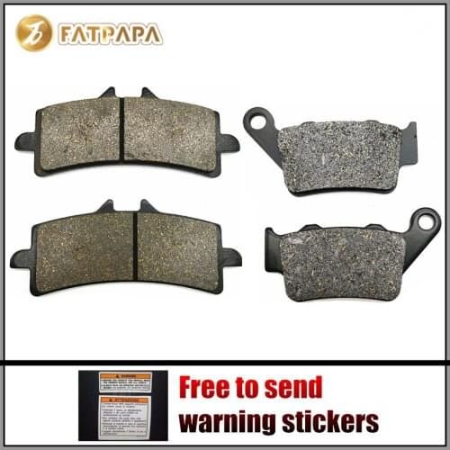 Motorcycle Accessories F + R Brake Pads Fit For KTM 690 Duke R Duke690 2013-2014