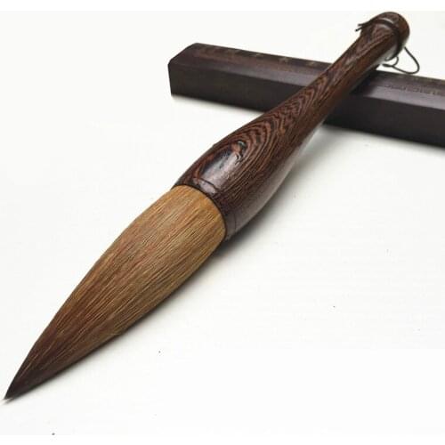 Large Calligraphy Pen Caligrafia Chinese Wolf Hair Brush Pen for Chinese Painting Couplet Calligraphy Woolen Hair Writing Brush