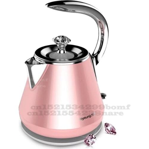 220V/1500W Pink Electric Kettle Household Star and Moon Kettle 304 Stainless Steel 1.2L Princess Kettles