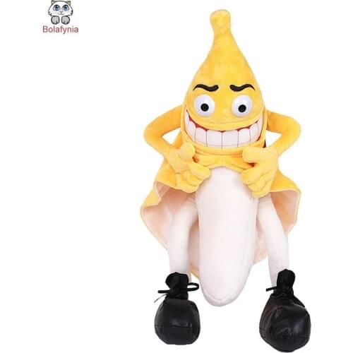 BOLAFYNIA Children Plush Toy yellow evil banana Baby Kids Stuffed Toy for Christmas Birthday Gift