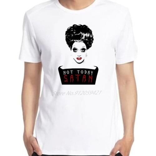 New mens oversized T-shirt Not Today Satan Bianca Rupauk Pride Lgbt Gay Soho Cool Gift Tee Harajuku Men clothing