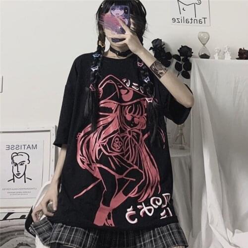 Summer Tshirt Casual Letter Print O-Neck Stripe Tees Creativity Loose T-Shirts Women Long Sleeve Oversize Top Hip Hop Streetwear