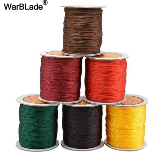 240m 1mm Cotton Cord Nylon Cord Thread Chinese Knot Cord Plastic String DIY Rope Bead Bracelet Necklace Jewelry Making